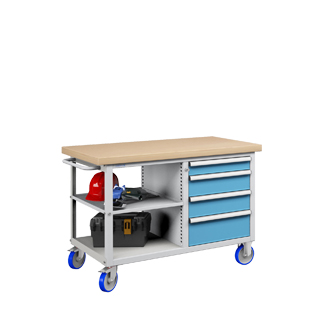 Mobiliario / Bancos de trabajo / Serie Compacta / Móviles