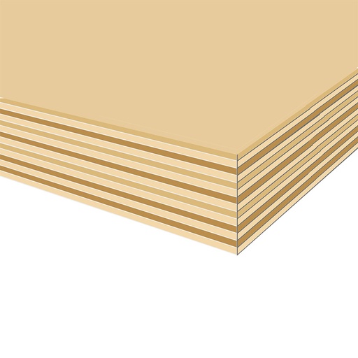 [041486] Encimera de haya multiplex sin cartelas para Table One - Dim.: 1250x700x25h mm