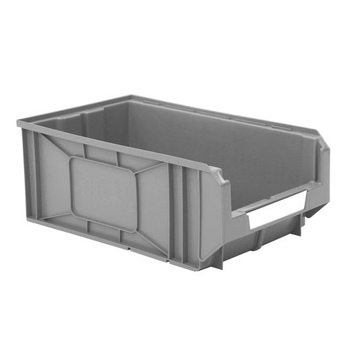 [041879] Caja plástica con apertura para almacenaje modelo Openbox K5 - Dim.: 298x485x189h mm - Gris