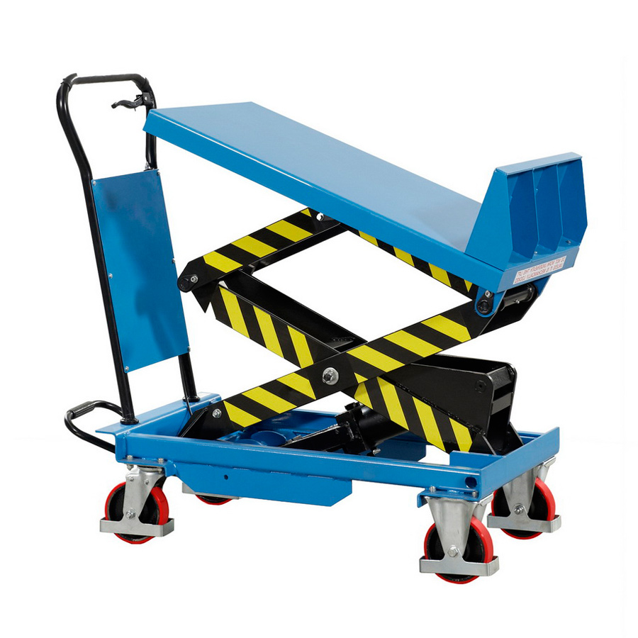 [042265] Mesa elevadora rodante manual con plataforma inclinable - Plataforma 748x500 mm - Carga 150 kgs