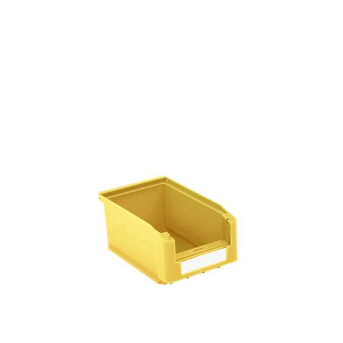 [043620] Caja plástica para almacén con abertura frontal - Dim.: 103x160x75h mm - amarillo