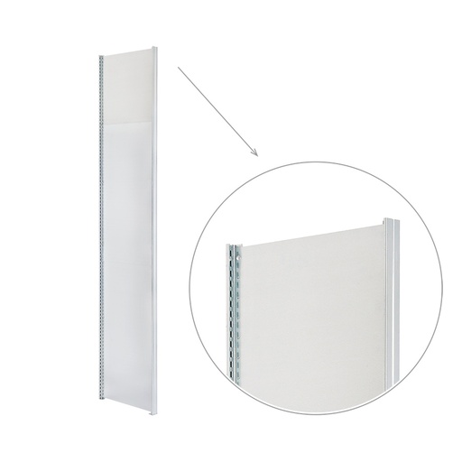 [043883] Pared lateral lisa para montante de estantería industrial - Dim.: 3x524x2000h mm - Galvanizado