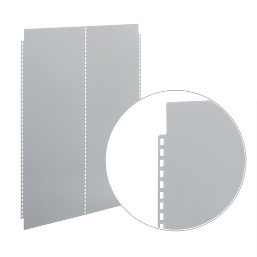 [043928] Pared trasera metálica para estantería industrial - Dim.: 1000x3x2000h mm - Galvanizado