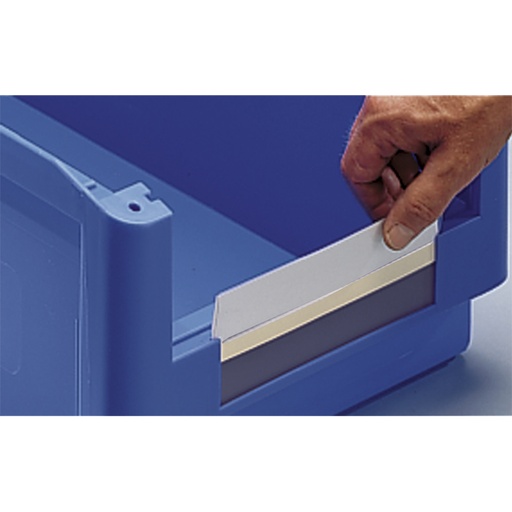 [044008] Pack de 50 láminas plásticas transparentes protectoras de etiquetas de cajas con abertura frontal Openbox SK