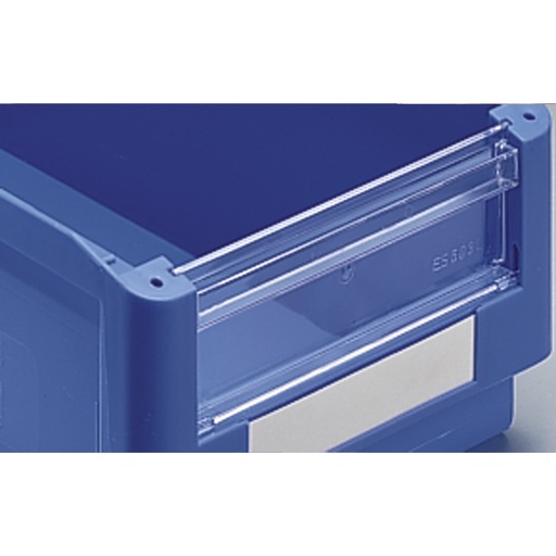 [044019] Pack de 10 tapas frontales para cajas con abertura frontal Openbox SK - Plástico transparente