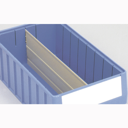 [044037] Pack de 10 divisores longitudinales metálicos para caja Regalbox RK - Dim.: 253x4x121h mm - Gris ral 7032