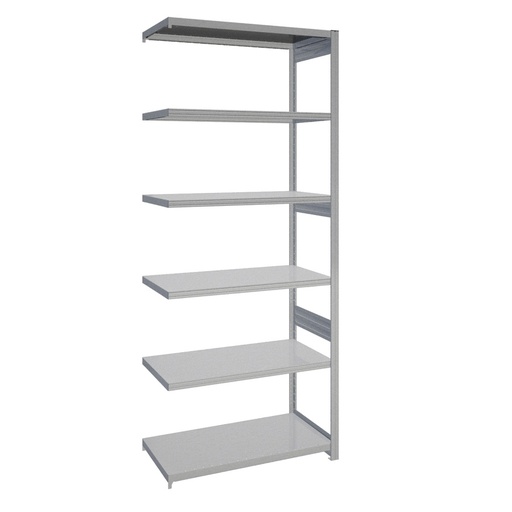 [044110] Estantería adicional industrial para almacén con 6 estantes de carga 100 kg - Dim.: 1008x524x2500h mm - Galvanizado