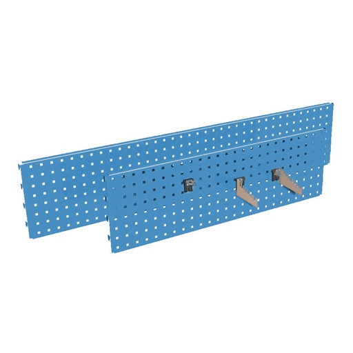 [044858] Panel perforado porta herramientas para fijación a montante - Dim.: 1218x30x304h mm - Azul ral 5012