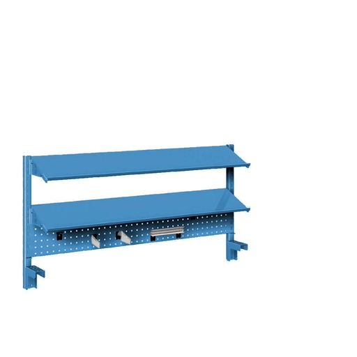 [044905] Panel vertical para banco de trabajo - Dim.: 1500x631h mm - Azul ral 5012