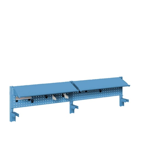 [044926] Panel vertical para banco de trabajo - Dim.: 2000x327h mm - Azul ral 5012