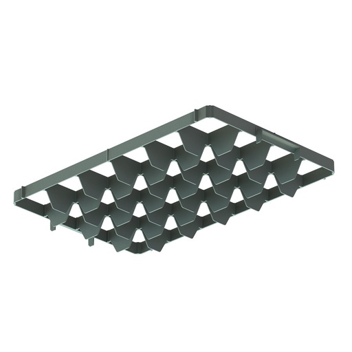 [045447] Divisor superior para caja Eurobox Basicline de 600x400 mm - Dim. hueco: (24x) 89x85 mm - Gris