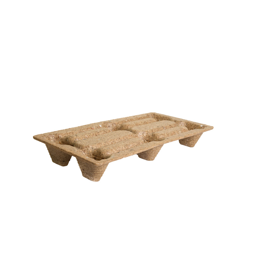 [045580] Palet de madera de fibra prensada - Dim.: 800x400x130h mm - 1/3 Euro size