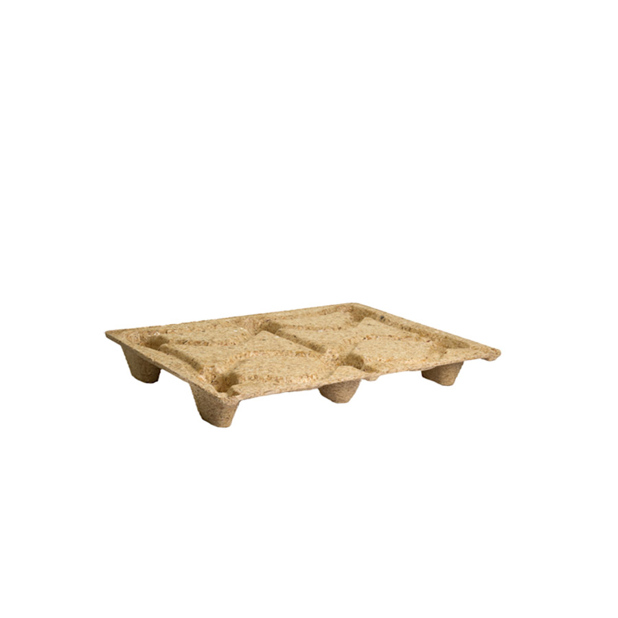 [045581] Palet de madera de fibra prensada - Dim.: 800x600x130h mm - 1/2 Euro size