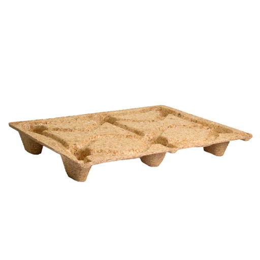 [045581] Palet de madera de fibra prensada - Dim.: 800x600x130h mm - 1/2 Euro size