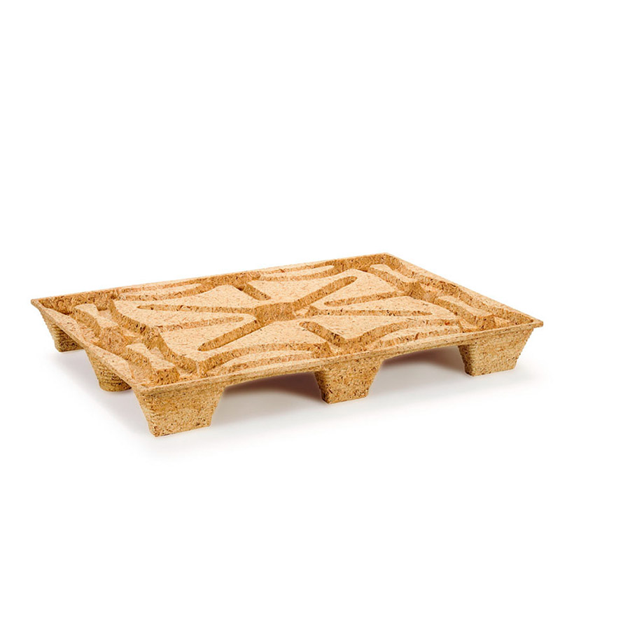 [045582] Palet de madera de fibra prensada - Dim.: 1140x760x144h mm - Container size