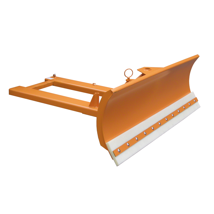 [047051] Pala quitanieves articulada con labio de Vulkollan para carretilla elevadora - Dim. pala: 1800x720h mm - Naranja ral 2000