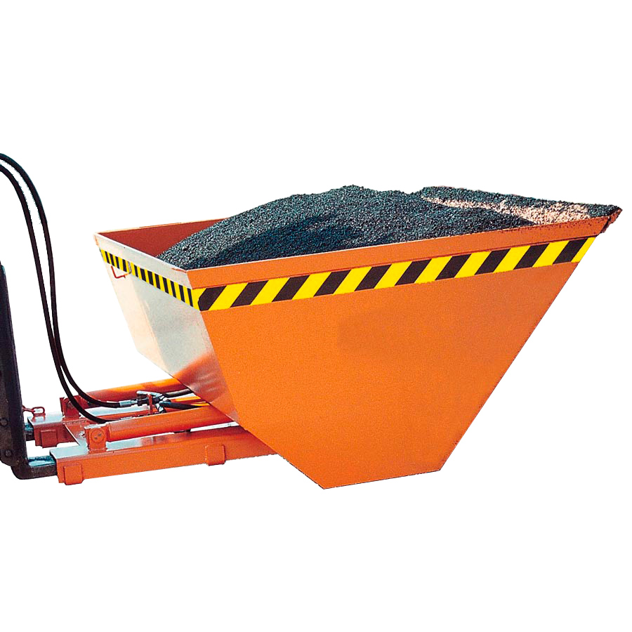 [047228] Pala recogedora metálica de accionamiento hidráulico para carretilla - Dim.: 1885x2030x930h mm - Acero pintado