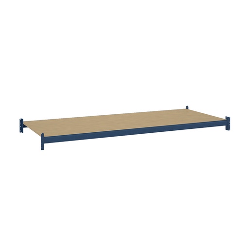 [047515] Estante metálico para estantería de media carga con paneles de madera aglomerada - Dim.: 2700x1100x69h mm - azul ral 5010