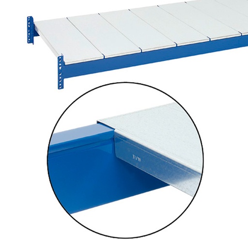 [047558] Segmentos de chapa de acero para estante de estantería de paletización - Dim.: 1350x800x38h mm