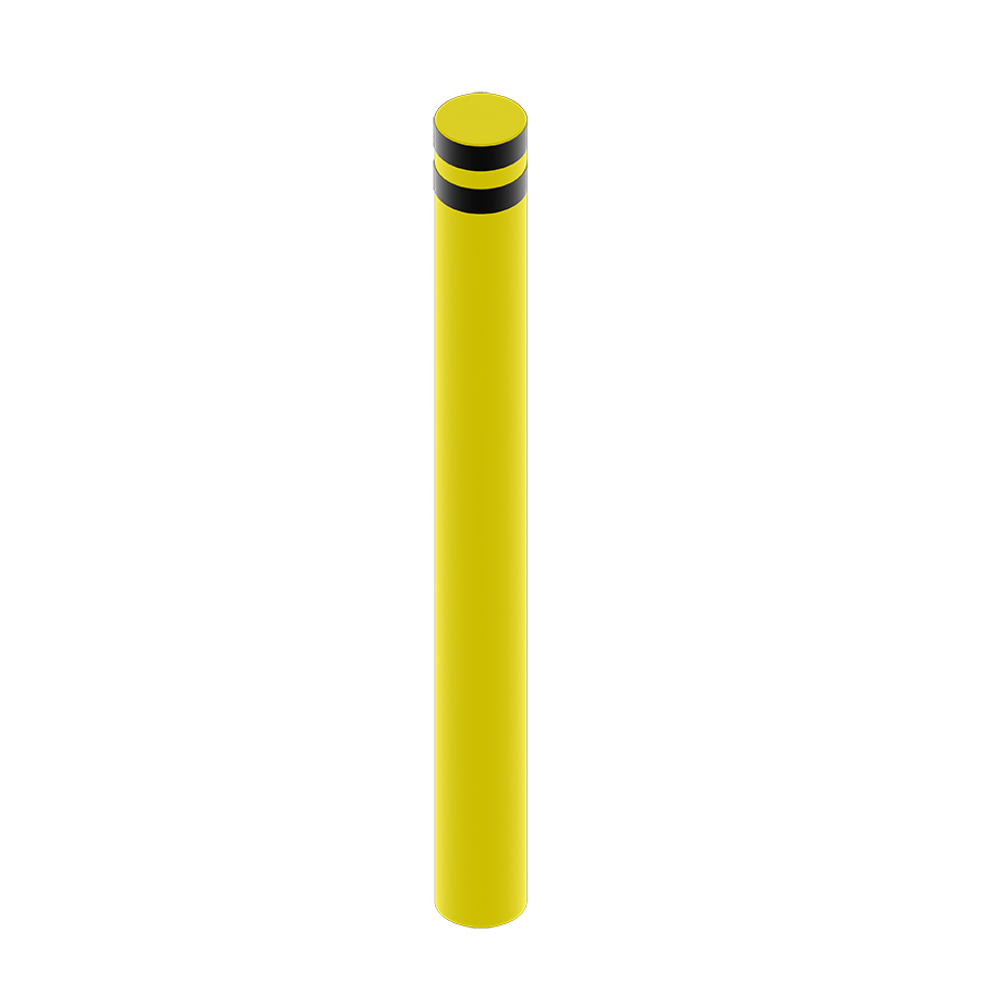 [047946] Bolardo metálico de protección contra impactos para hormigonar - Dim.: Ø159x1600h mm - Amarillo ral 1018