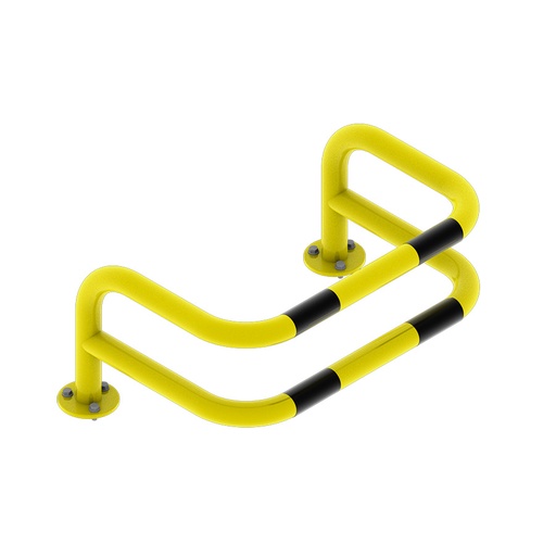 [047981] Arco en U de protección contra impactos - Dim.: 400x600x300h mm - Amarillo ral 1018