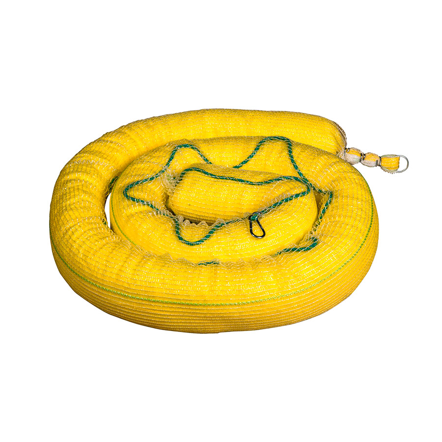 [048066] Pack de 4 barreras absorbentes para líquidos químicos - Dim.: Ø120x3000 mm - Amarillo