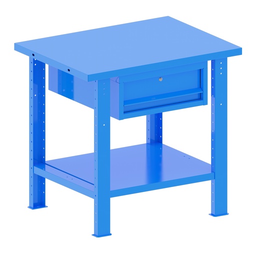 [048190] Banco de trabajo desmontable con encimera de acero - Dim.: 1000x750x940h mm - Azul ral 5012