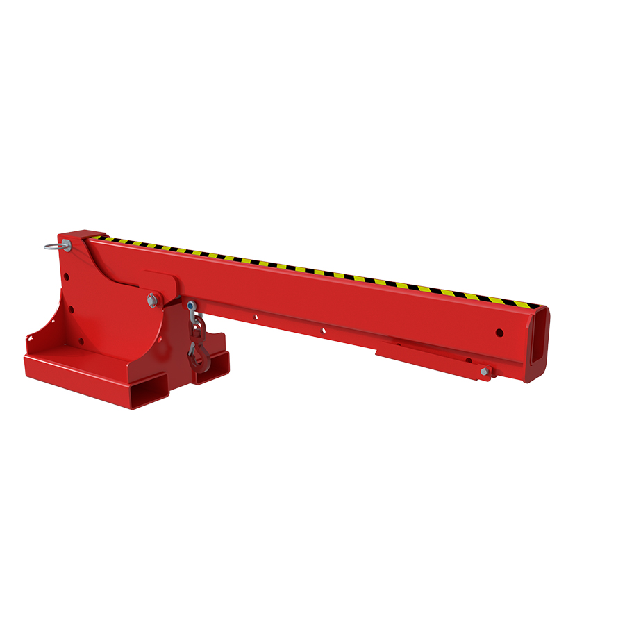 [048726] Brazo con gancho para carga y elevación mediante pinzas de carretilla - Dim.: 2050x540x560h mm - Acero pintado