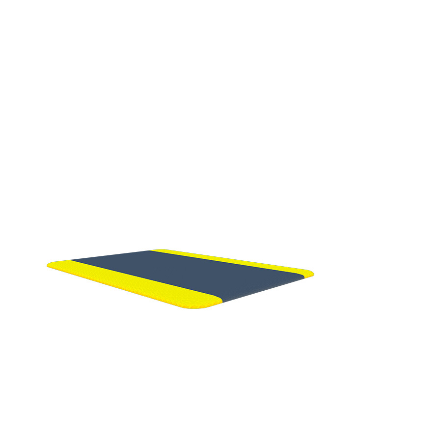 [048752] Estera antifatiga de alto rendimiento  - Dim.: 0,61x0,91 m - Negro y amarillo