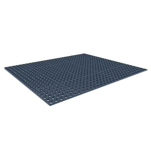 [048948] Alfombra de caucho natural para máquina herramienta - Dim.: 1000x1500x14h mm - Negro