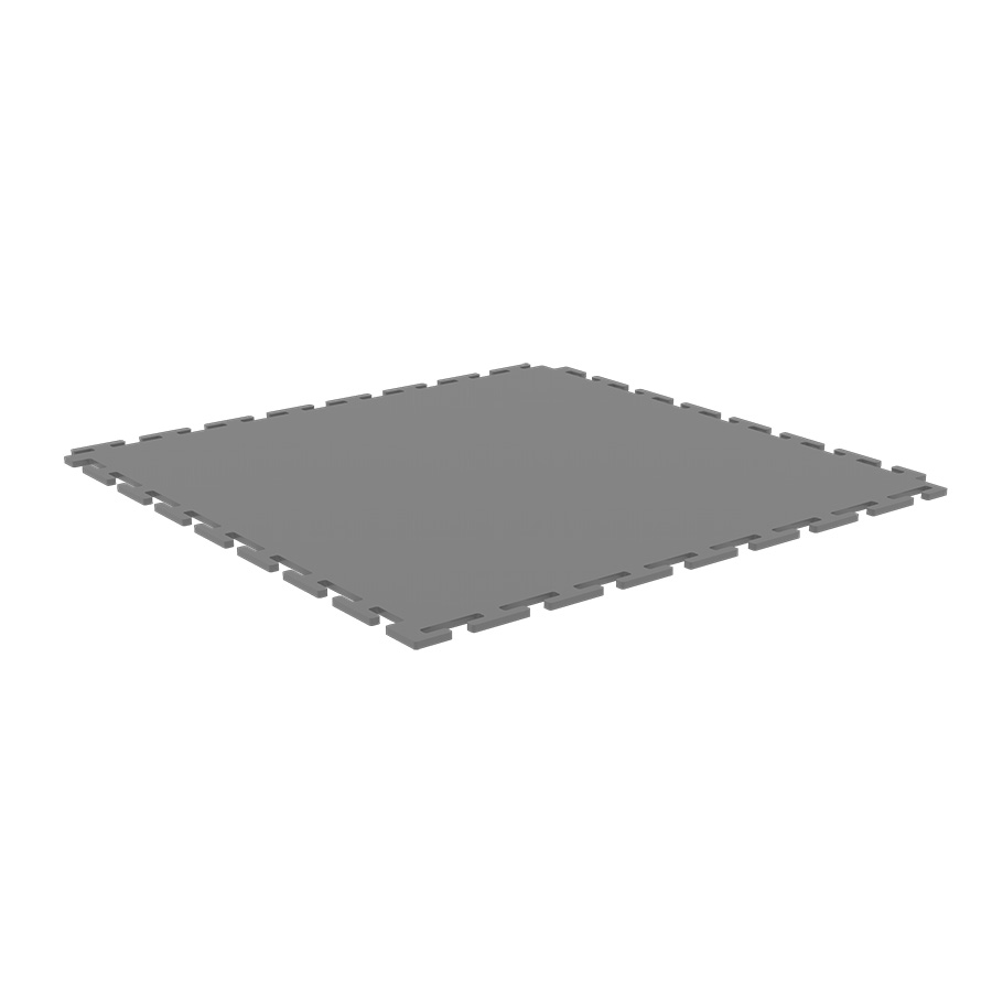 [048962] Pack de 10 losetas de PVC encajables con superficie rugosa - Dim.: 501x501x5h mm - Gris claro
