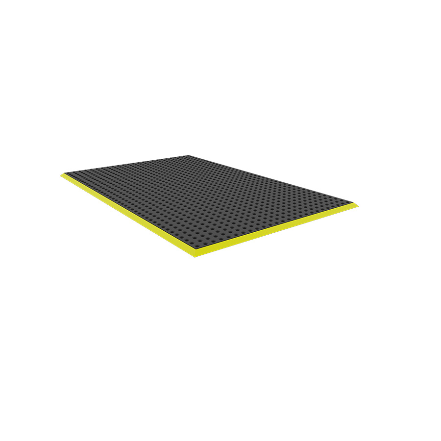 [048990] Alfombra ergonómica de seguridad - Dim.: 600x900x16h mm - Negro