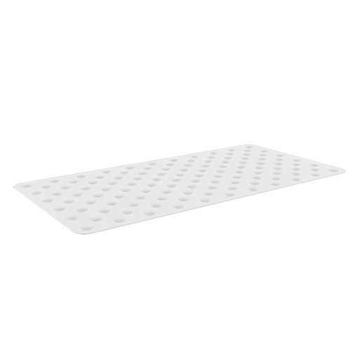 [049002] Alfombra de caucho para aviso de peligro cercano - Dim.: 420x800x7h mm - Blanco
