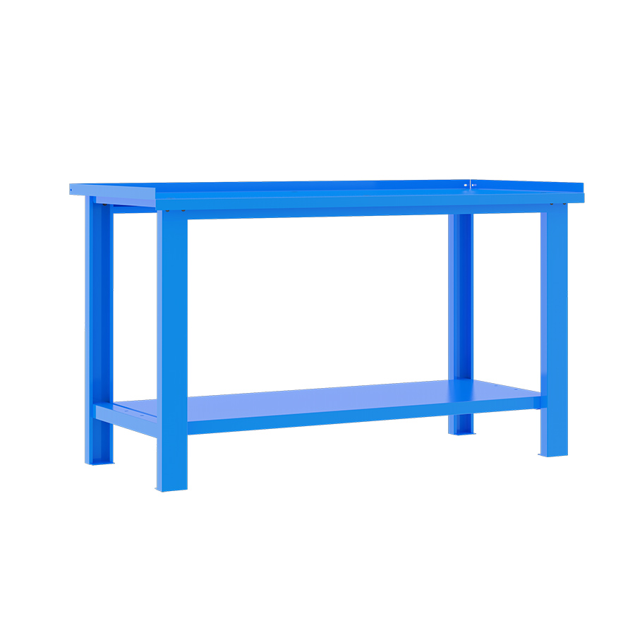 [049315] Banco de trabajo desmontable con encimera de acero - Dim.: 1500x700x890h mm - Azul ral 5015
