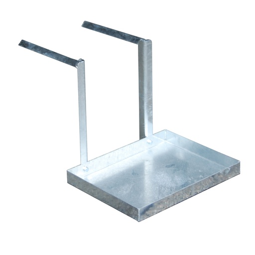 [050298] Bandeja de apoyo de botellas y garrafas para trasvase de líquidos - Dim.: 400x300x350h mm - Acero galvanizado