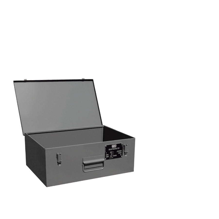[050679] Arcón metálico con tapa superior abatible de 25 lts. - Dim.: 480x290x180h mm - Gris ral 7000