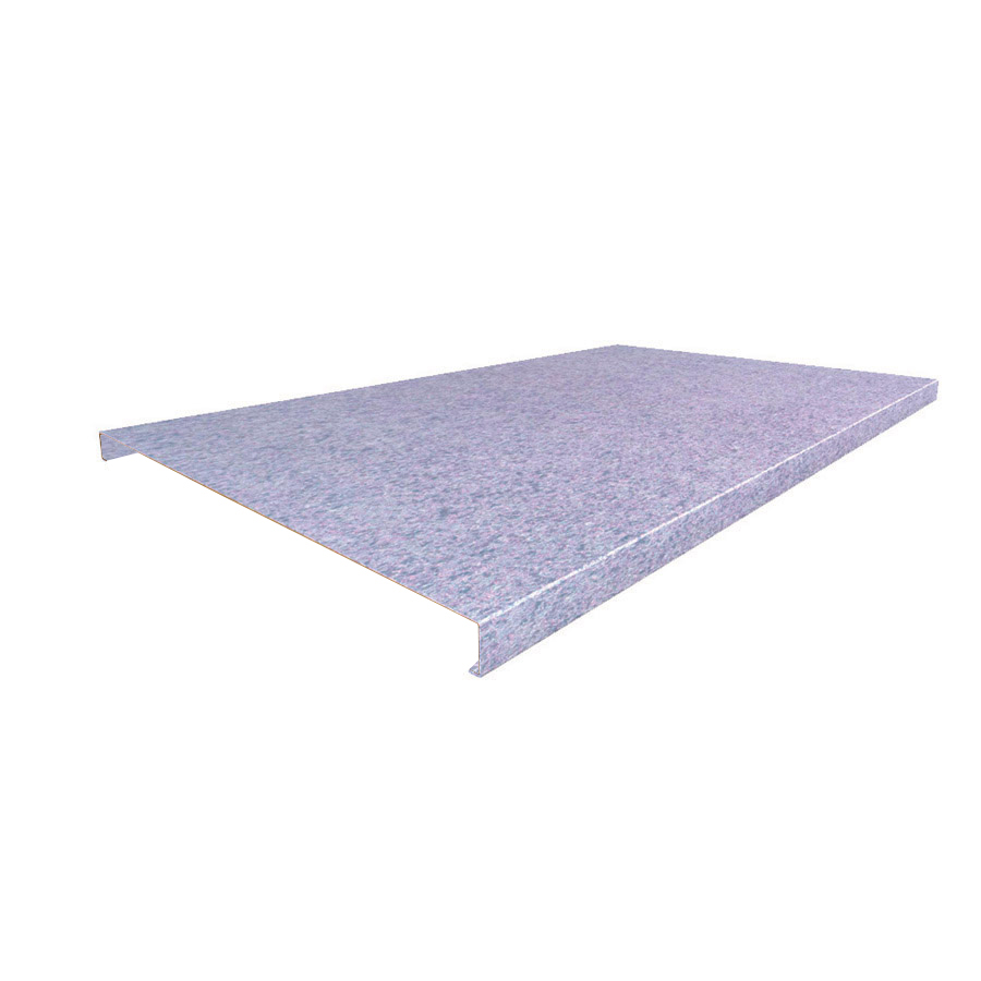 [050704] Recubrimiento de acero galvanizado de 2 mm de grosor para encimera de madera - Dim.: 1524x750x25h mm