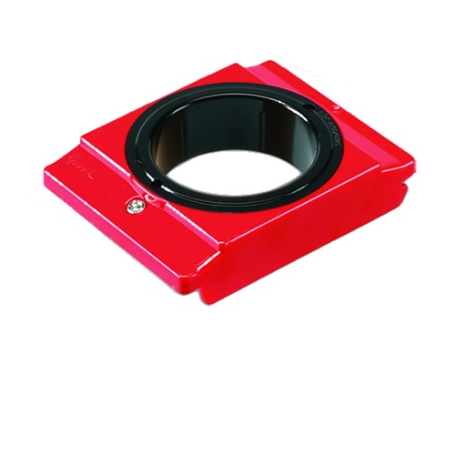 [006643] Pack de 5 soportes de plástico porta cono HSK A100-B125 - Dim.: 106x138x30h mm - Rojo