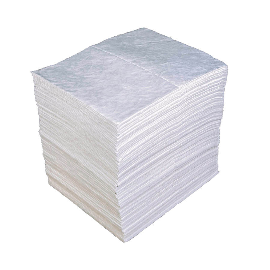[009275] Pack de 200 hojas absorbentes para aceites - Dim.: 400x500 mm - Blanco