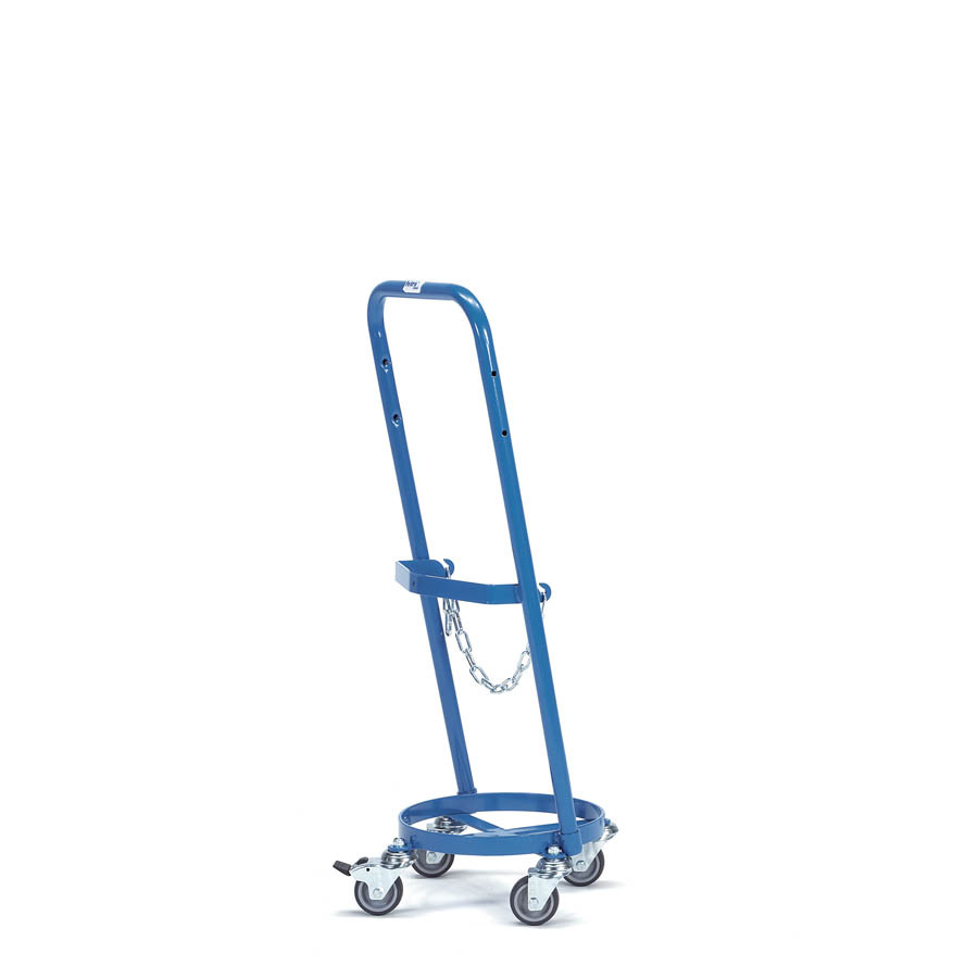 [015043] Carretilla manual para bombona de gas - Capacidad 1 x 11 litros - Azul ral 5007