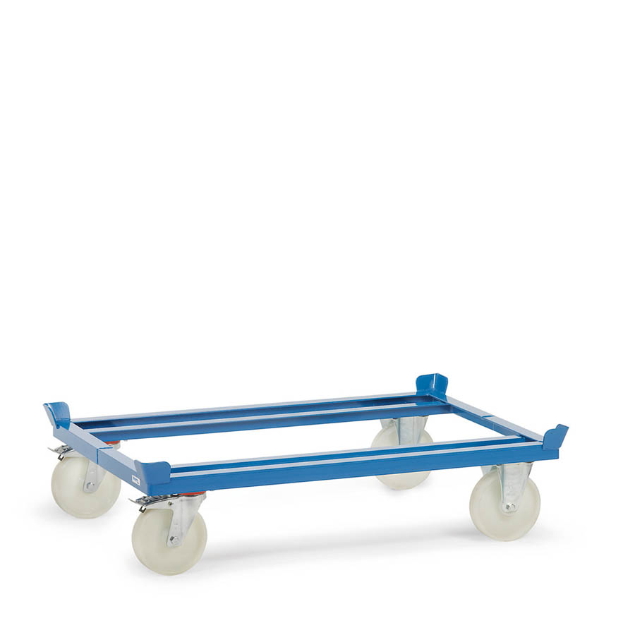 [015063] Base rodante para palet con ruedas de nylon - Dim. palet 1200 x 800 mm - Azul Ral 5007