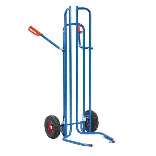 [015516] Carretilla de mano para ruedas y neumáticos de Ø450 a Ø750 mm - Ruedas neumáticas - Azul ral 5007