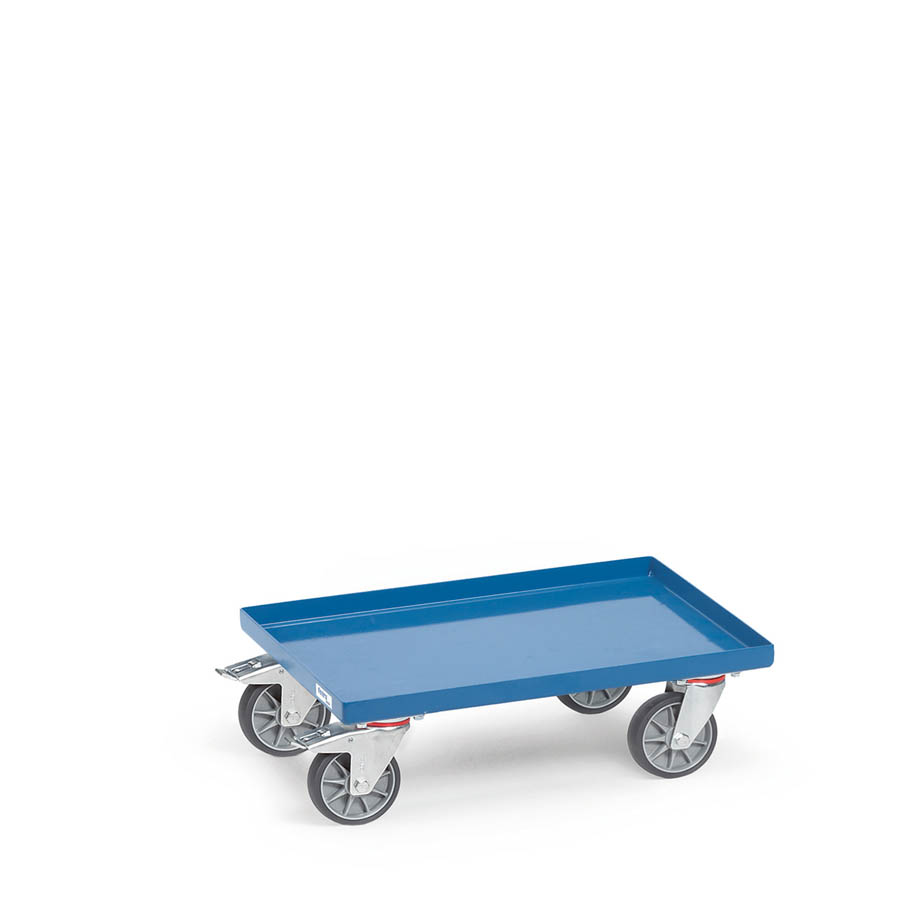 [015952] Base rodante para cajas - Dim. plataforma 610 x 410 mm - Azul Ral 5007