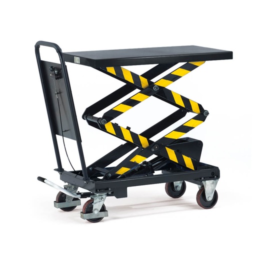[016096] Mesa elevadora rodante manual serie Ergolift - Dim. plataforma: 1010x520 mm - Carga 300 kgs - gris RAL 7016
