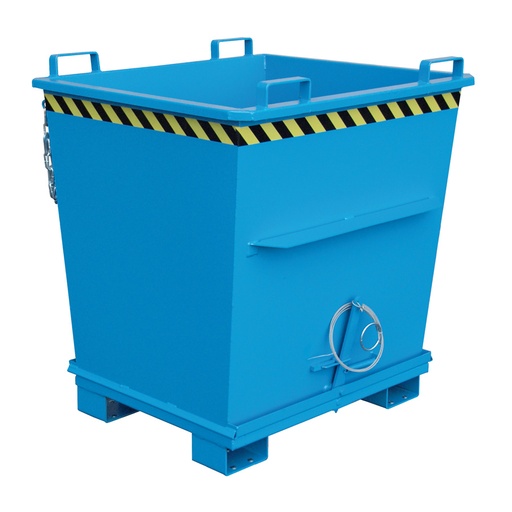 [016646] Contenedor encajable de fondo abatible - Capacidad 0,5 m³ - Dim.: 1040x1200x721 mm - acero pintado