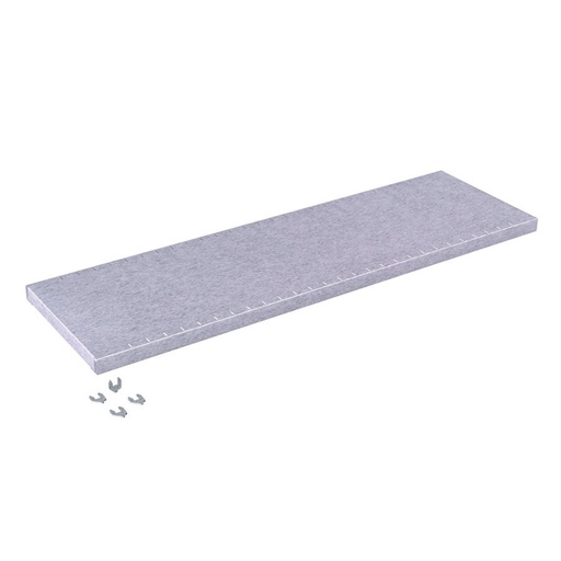 [020045] Estante metálico regulable en altura - Dim.: 1394x347x35h mm - Cap. carga 70 kg - Galvanizado