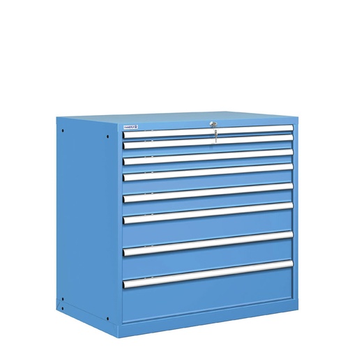 [020842] Cajonera metálica con 8 cajones - Dim.: 1023x725x1000h mm - Azul ral 5012
