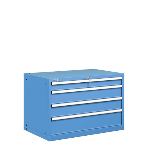 [020894] Cajonera metálica con 4 cajones - Dim.: 1023x725x700h mm - Azul ral 5012