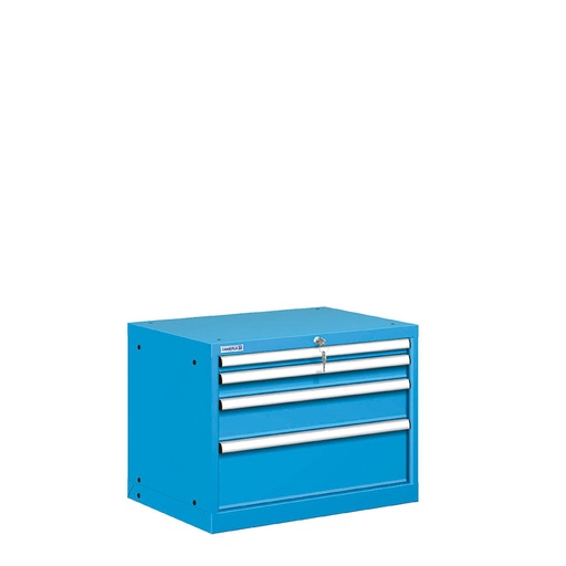[021420] Cajonera metálica con 4 cajones - Dim.: 717x572x550h mm - Azul ral 5012