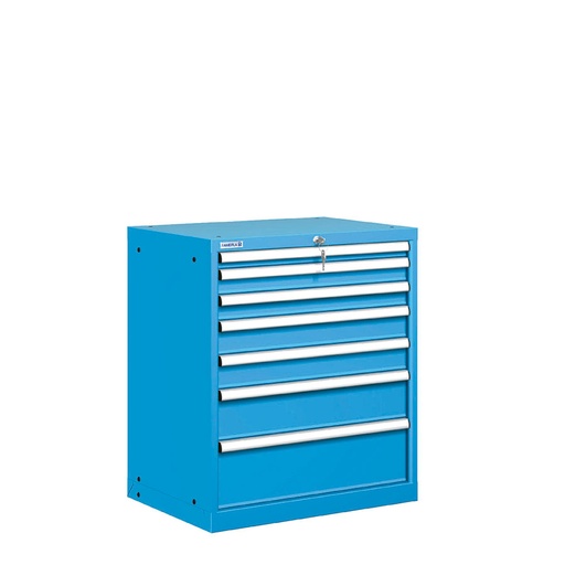 [021448] Cajonera metálica con 7 cajones - Dim.: 717x572x850h mm - Azul ral 5012